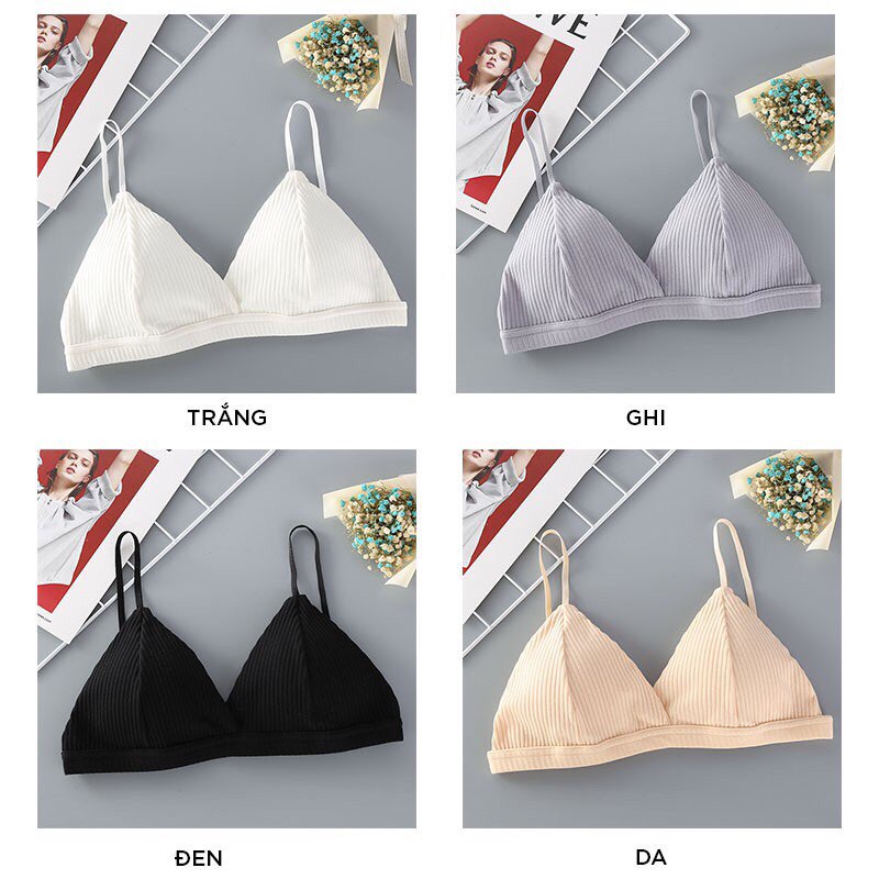 Áo bra nữ nâng ngực chất thun tăm thoải mái sexy cá tính AL06