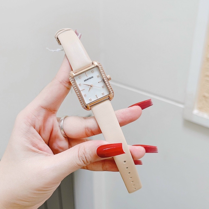 Đồng Hồ Nữ Armitron,Dây Da, Mặt Kính 27mm