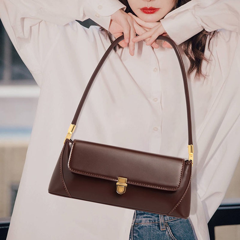 Túi đeo vai IELGY phong cách retro thời trang tùy chọn màu sắc dành cho nữ