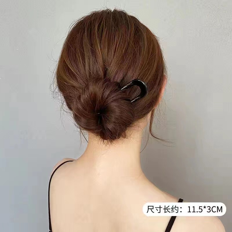 Kẹp Tóc Đính Bóng Tròn Đơn Giản Thời Trang Trung Hoa