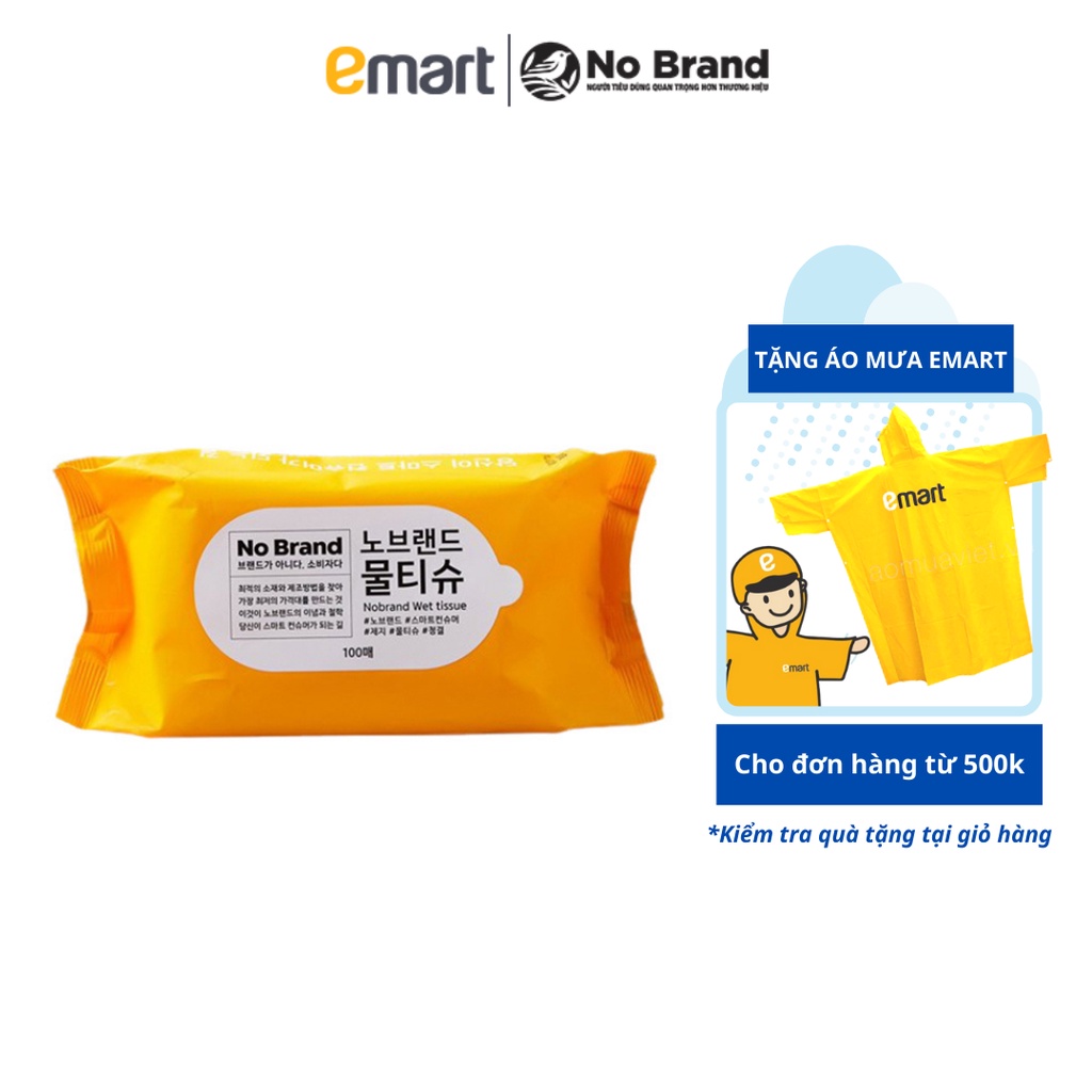 Khăn Ướt No Brand 100 Miếng - Emart VN