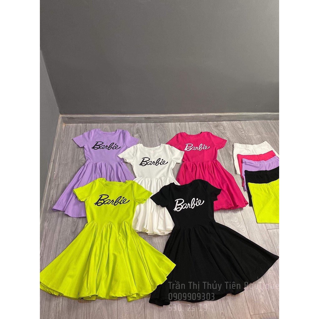 Set váy liền dáng xòe kèm quần cạp chun mã BT13