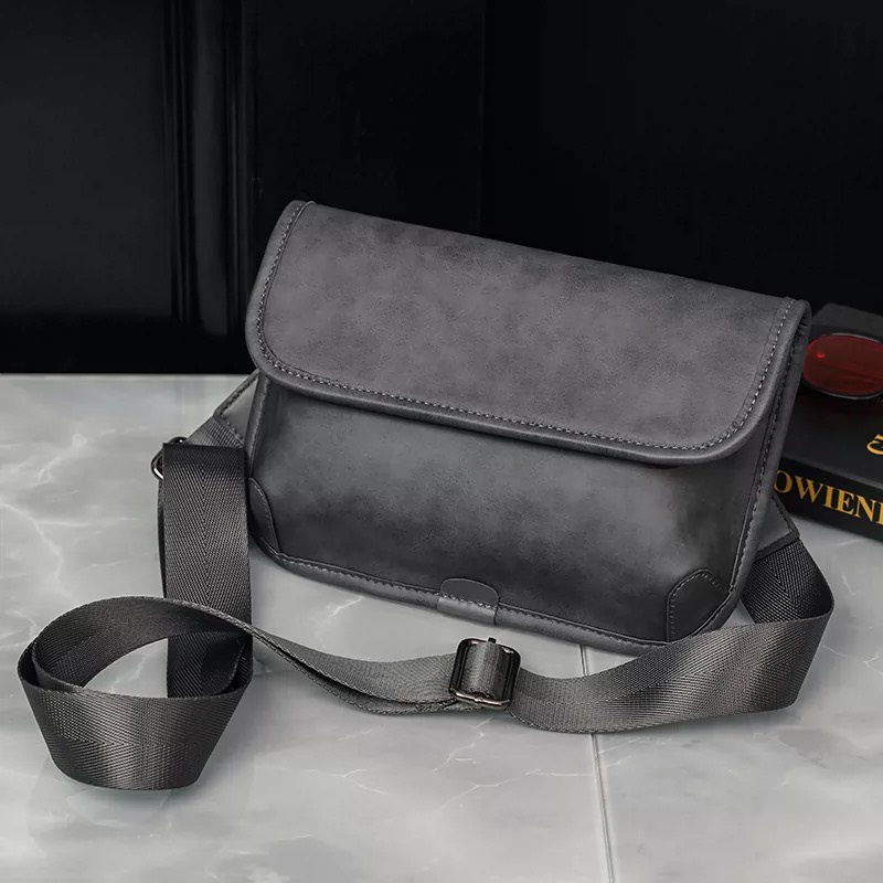 Túi Đeo Chéo Da Pu  Phong Cách Hàn Quốc Thời Trang Cho Nam