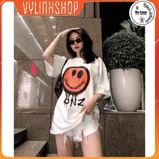 Áo thun nữ 🔥vylinhshop🔥 áo phông mặt cười đỏ conz th6 cotton hút mồ hôi nhiều màu