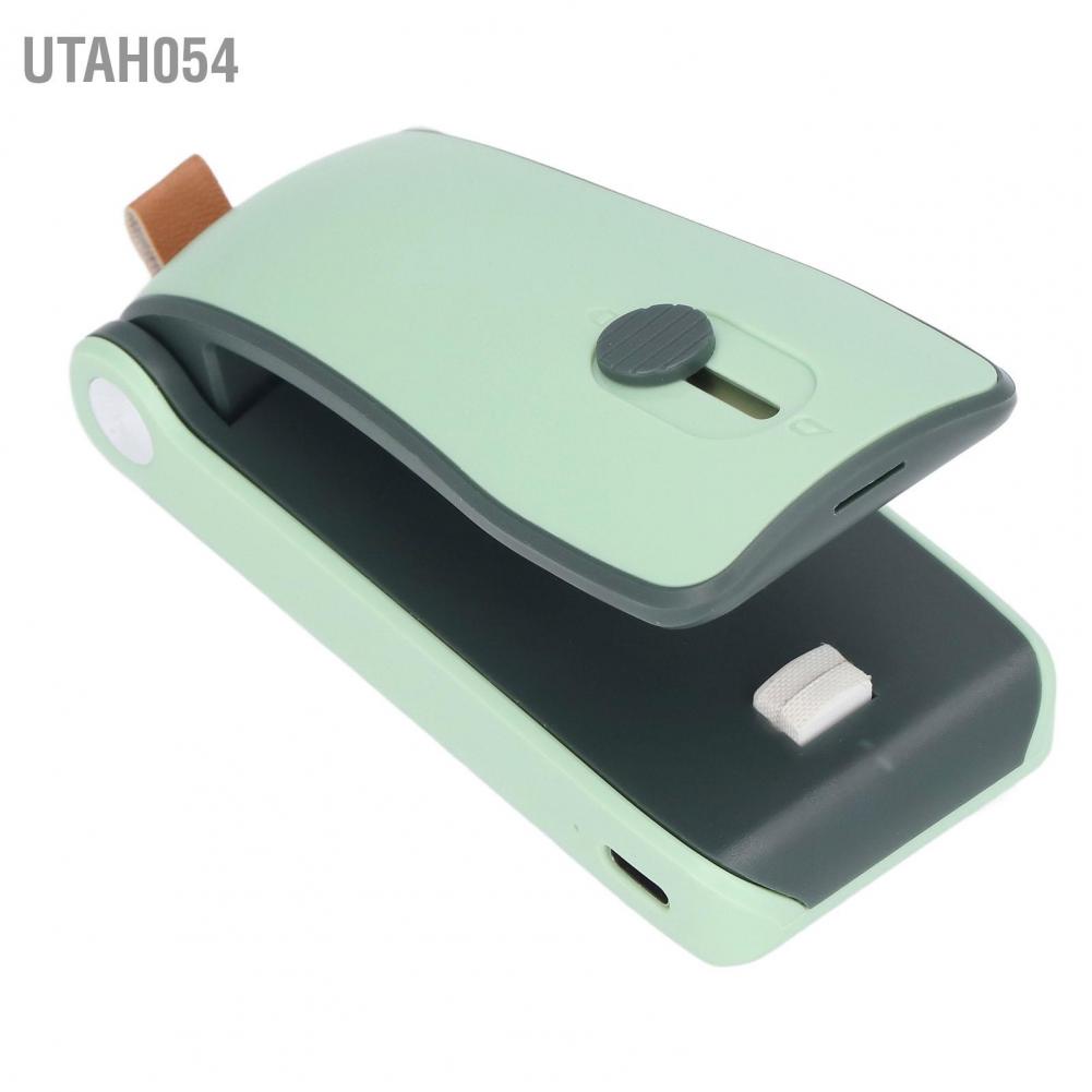 Utah054 Mini Food Sealer Small Handheld Bottom Magnetic Design USB Charging Quick Sealing Machine