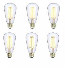 Bóng đèn LED Edison ST64 ánh sáng vàng dùng được (dimmer led) 4W