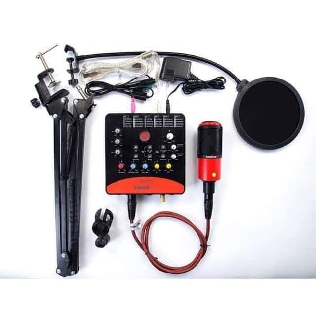 Combo bộ hát thu âm live soucad icon pro và mic takstar PC K 320