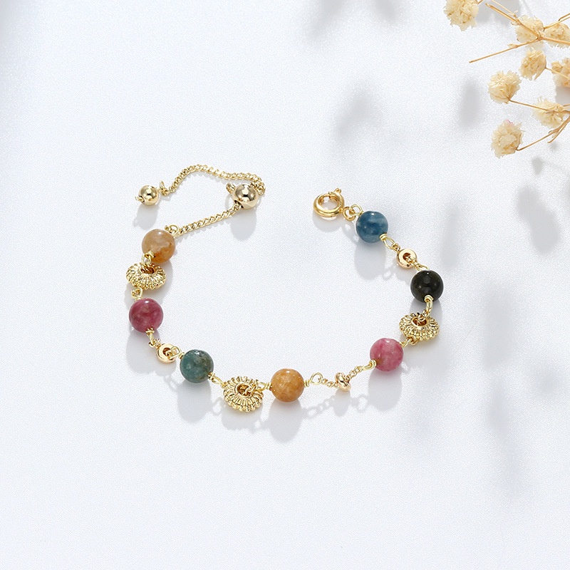 Jeher ● Vòng tay đá Tourmaline tự nhiên nhiều màu sắc