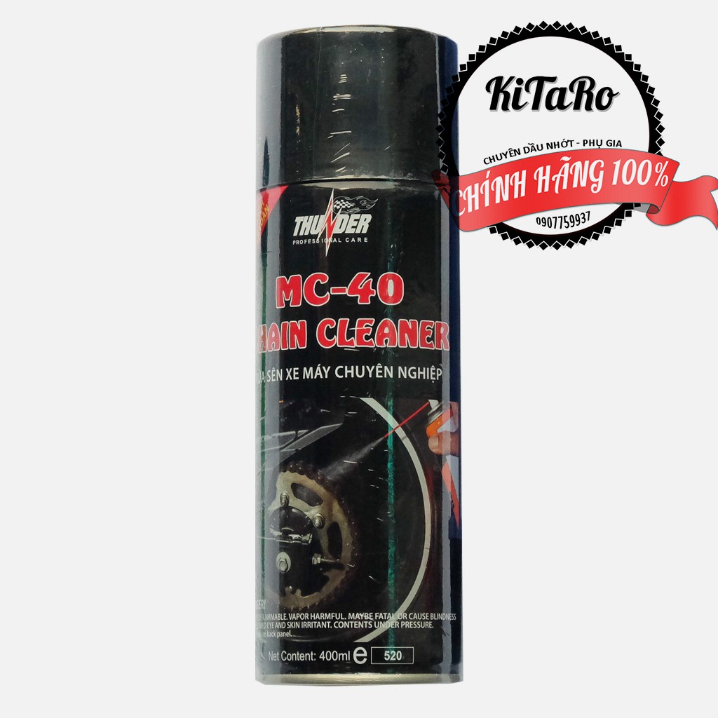 Chai Rửa Sên, Vệ Sinh Sên THUNDER MC-40 400ml