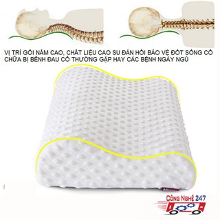 Gối Cao Su Non chống ngáy ngủ dành cho người già