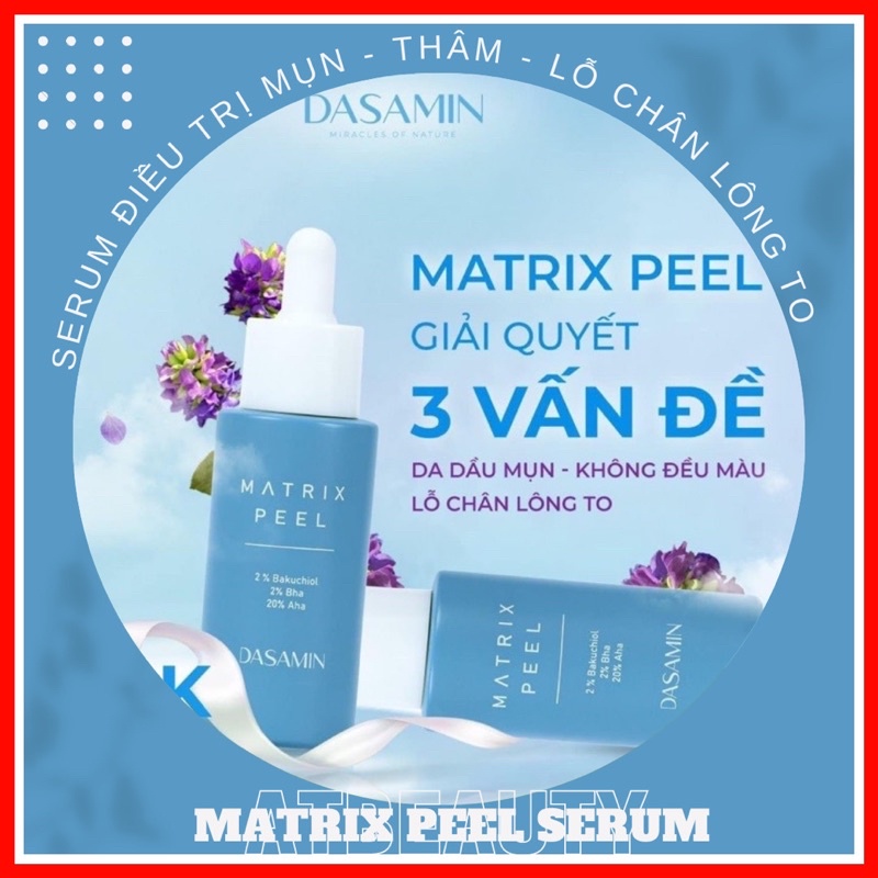 Serum mụn mờ thâm sạm dasamin matrix peel 30ml