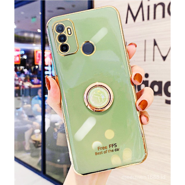 QIANZI Ốp Lưng Silicon Mềm Có Giá Đỡ Cho OPPO A53 2020 A53 2020