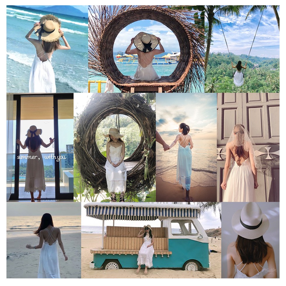 Váy maxi trắng vintage đan dây lưng - MS028 (Có ảnh thật) | BigBuy360 - bigbuy360.vn