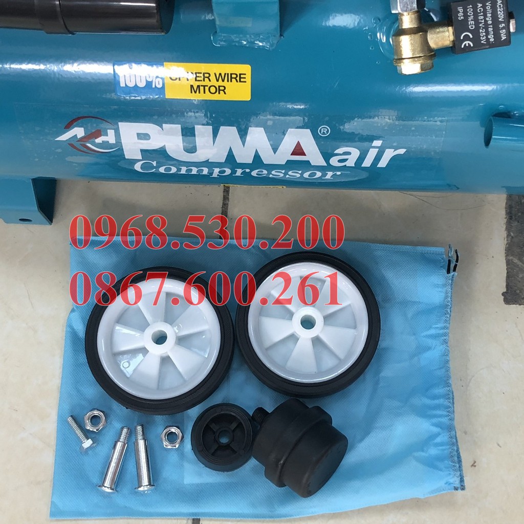 Máy nén khí Puma 30 lít không dầu motor dây đồng chạy rất êm không gây tiếng ồn -Bảo hành 12 tháng