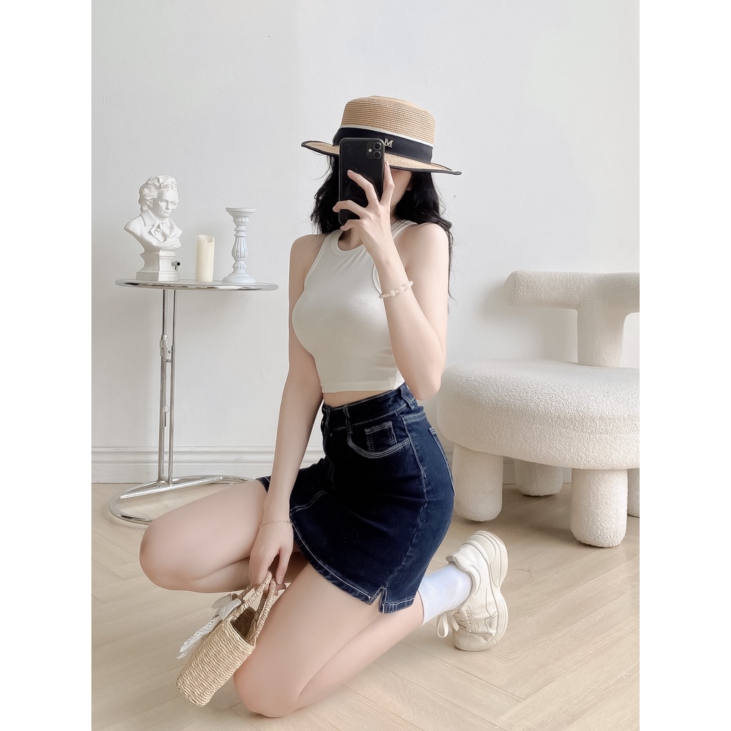 Áo 3 lỗ cổ tròn cotton thiết kế LYRA - LWBAP034
