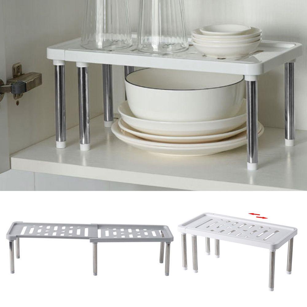 LONTIME Kệ Hai Tầng Đa Năng Có Thể Điều Chỉnh Dùng Đựng Gia Vị Trong Nhà Bếp Đứng