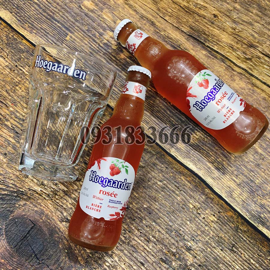 [LỐC 6] Bia Bỉ Hoegaarden Rosee 3,3% Chai 248ml