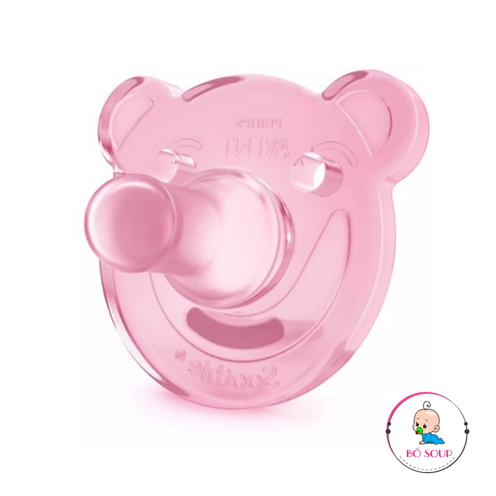 Núm ty giả silicon nguyên khối Philips Avent (vỉ đôi)