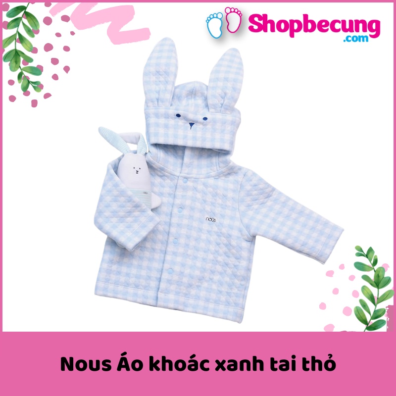 Nous Áo khoác xanh tai thỏ