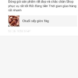Chuối sấy giòn