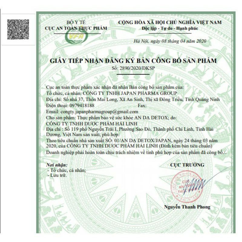 Nano Curcumin An Dạ Detox giúp giảm nhanh các triệu chứng viêm đau dạ dày, viêm loét dạ dày, tá tràng- hộp 20 gói