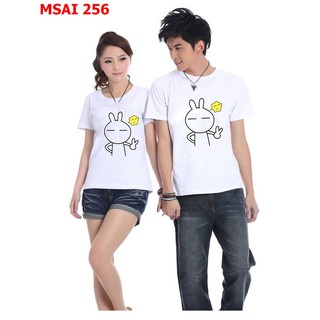 Áo đôi 2 cái cartoon bựa 256