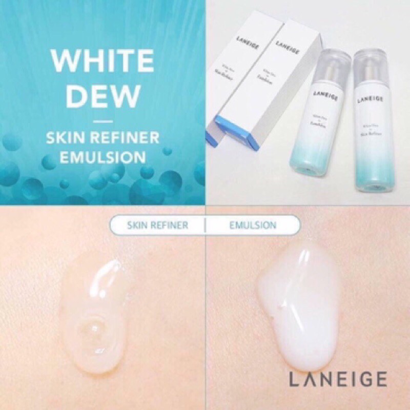 SỮA DƯỠNG TRẮNG DA CẤP ẨM LANEIGE WHITE DEW EMULSION