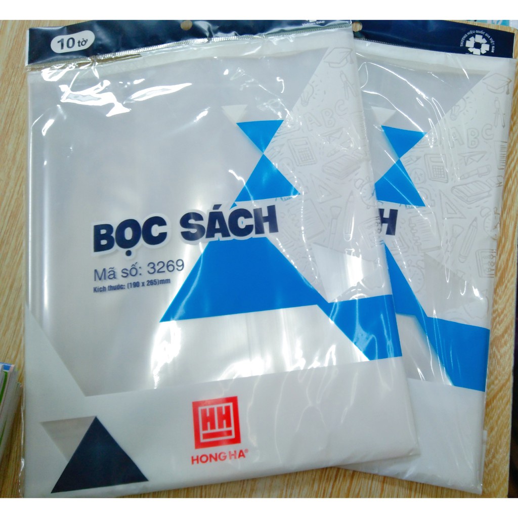 Bọc sách nylon Hồng Hà 3269 (KT: 190x265mm)