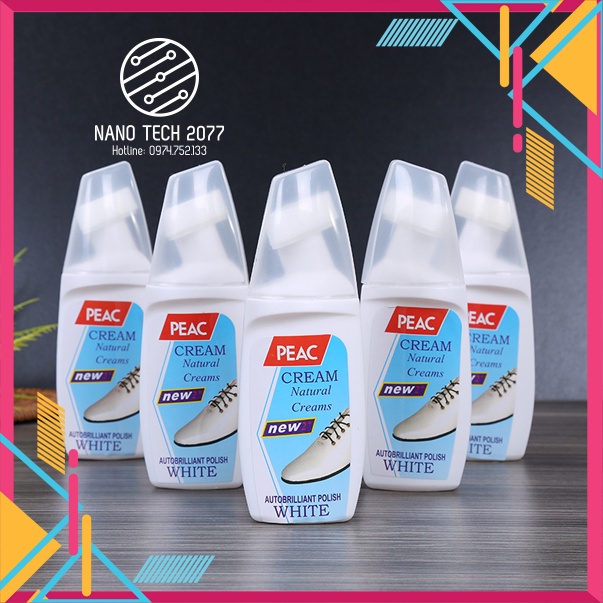 Chai nước - dung dịch tẩy rửa toàn bộ các loại giày, cọ tẩy trắng giày dép Nano Tech 2077