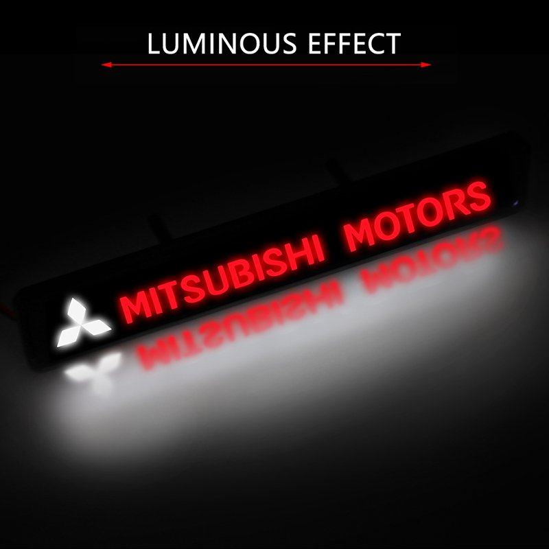 Phụ kiện trang trí xe ô tô Mitsubishi Triton Outlander Mirage Asx Lancer Evo Pajero Grandis Galant Xpder có đèn led