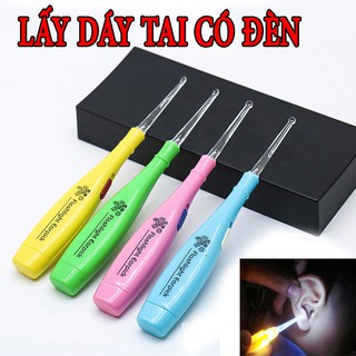 Dụng cụ lấy ráy tai có đèn , dụng cụ làm sạch tai có kèm đèn tiện lợi An toàn cho bé