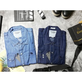 [bigsize < 110kg] ÁO SƠ MI MÀU JEAN NAM BIG SIZE TAY DÀI