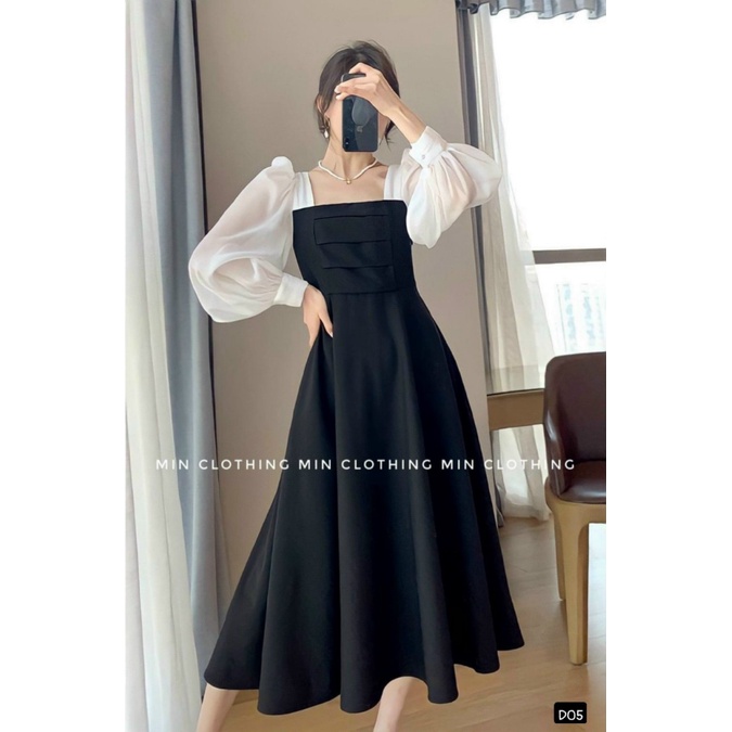 (Mẫu Mới) Mẫu HOT Đầm UMI Tay Voan Nhìn Đơn Giản mà Đẹp UP h.h.p