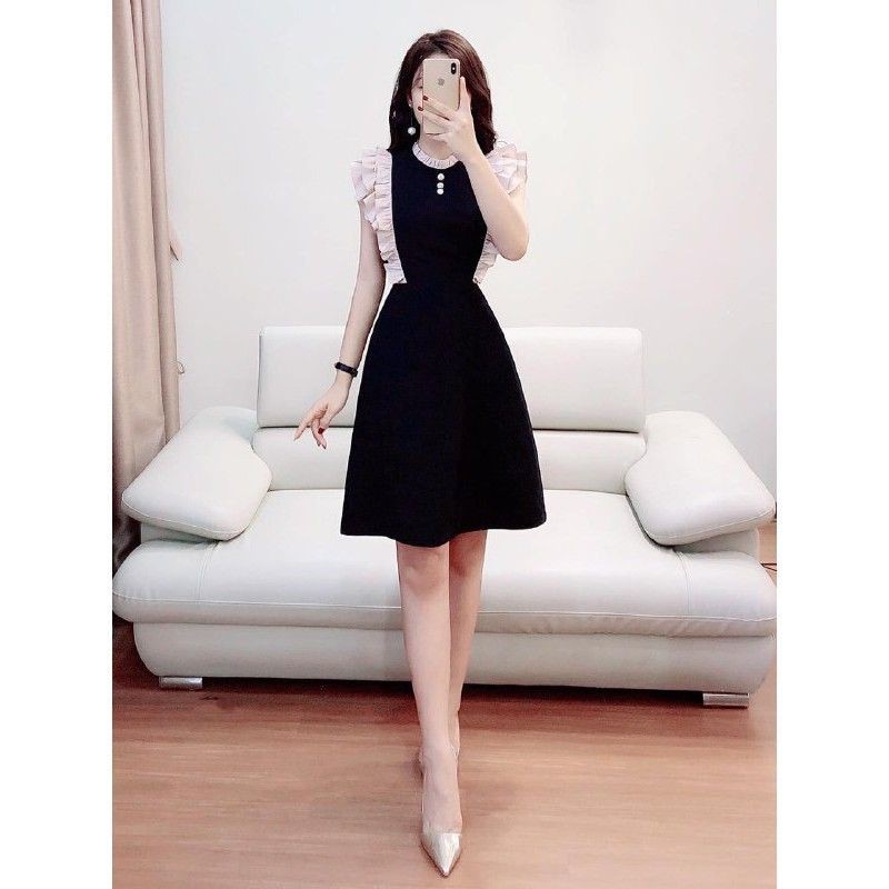 Đầm đen cánh tiên - Váy thiết kế dáng A | BigBuy360 - bigbuy360.vn