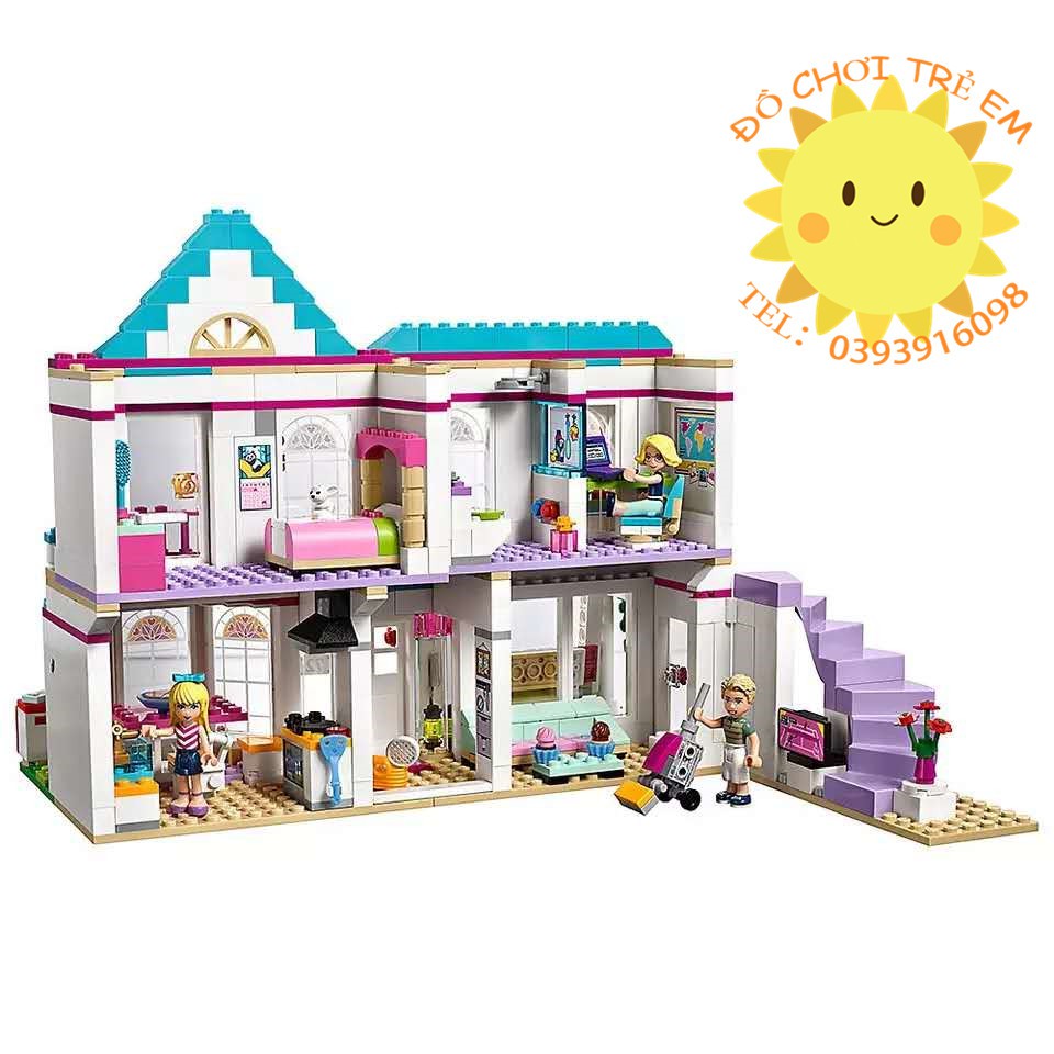 [Mã LIFE0503TOYS1 giảm 10% đơn 150k] Đồ chơi Lắp ghép Mô hình Bela 10612 Ngôi nhà của Stephanie