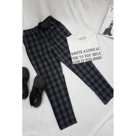 Quần sọc caro Plaid Pants Unisex - 5 màu Hình Thật !  ྇