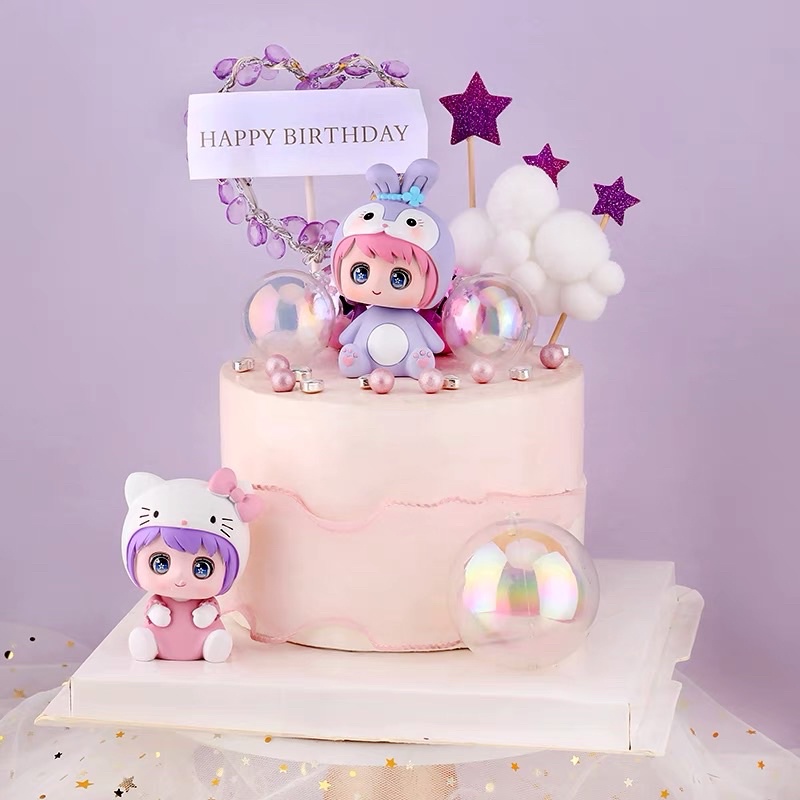 Em Bé Trang Trang Trí Bánh