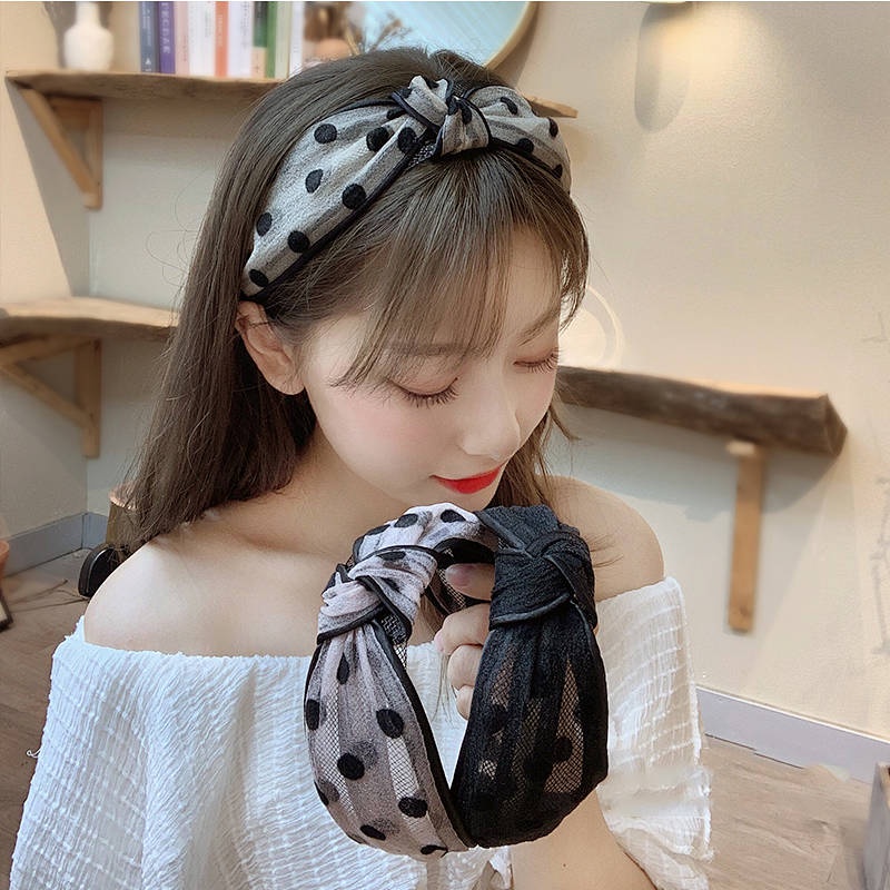 【Elly Store】 Băng đô cài tóc bản rộng dạng ấn phong cách Hàn Quốc thời trang mùa hè 2021 cho nữ M8u4