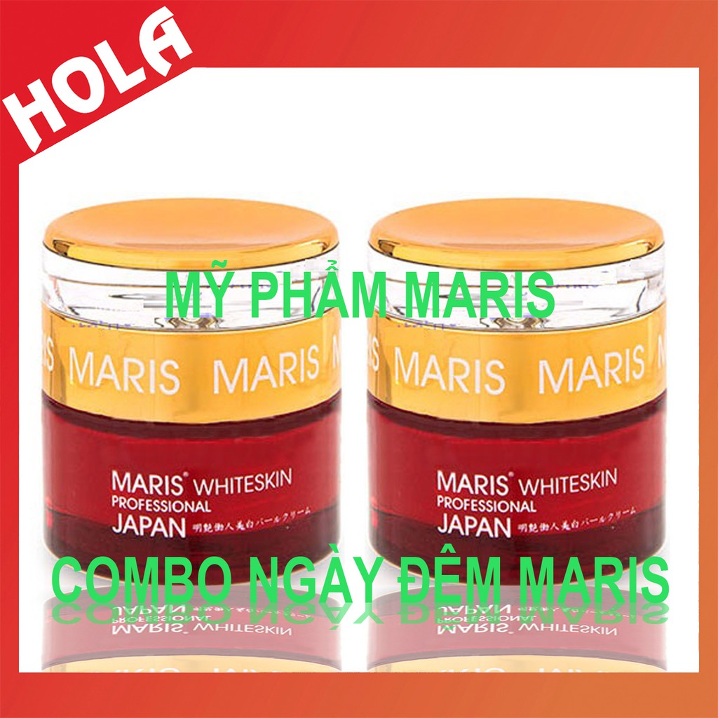 [CHÍNH HÃNG] COMBO ngày đêm Maris, chuyên làm mờ nám, tàn nhang và dưỡng trắng da, kem nám Nhật Bản, mỹ phẩm Maris.