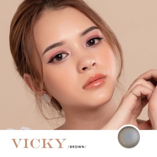 Kính áp tròng - Vicky Gray - Brown