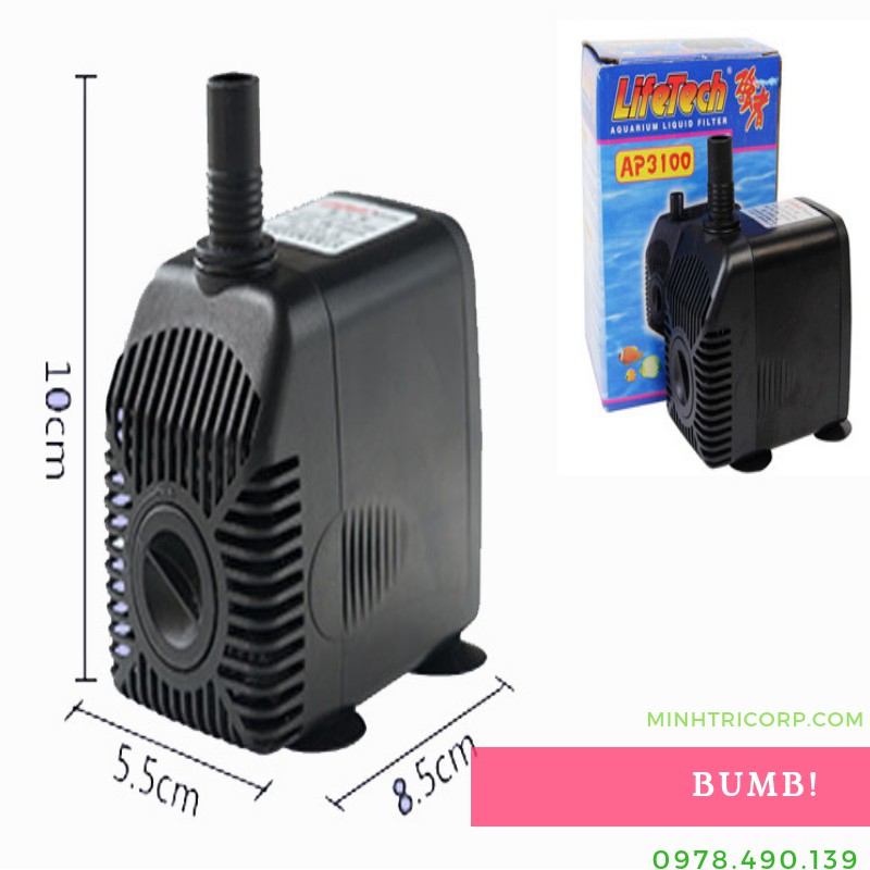 Máy Bơm Lifetech AP 3100 - Sử dụng cho thủy canh, nông nghiệp và hồ cá - bơm cao trên 2m