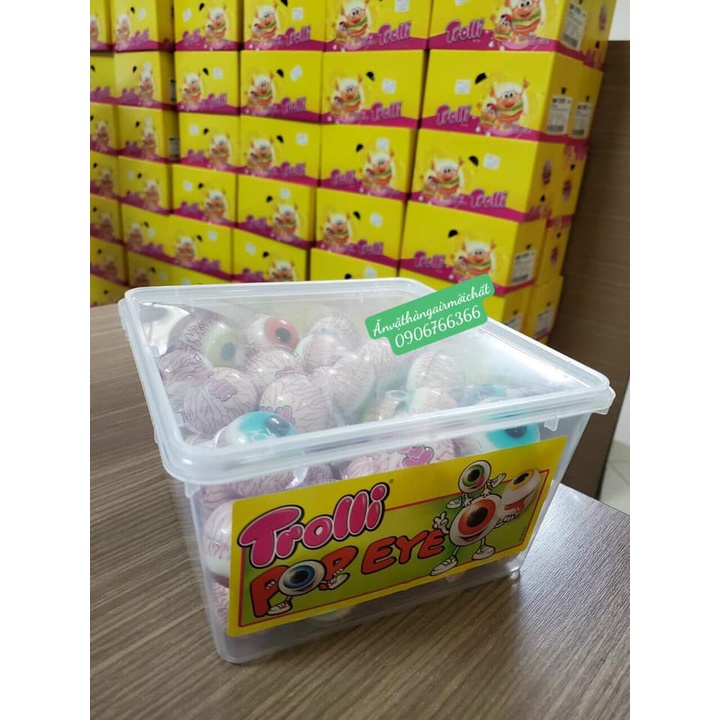 Kẹo Dẻo Mắt Trolli Glotzer Gói 4 Viên, 8 Viên - Hàng Đức