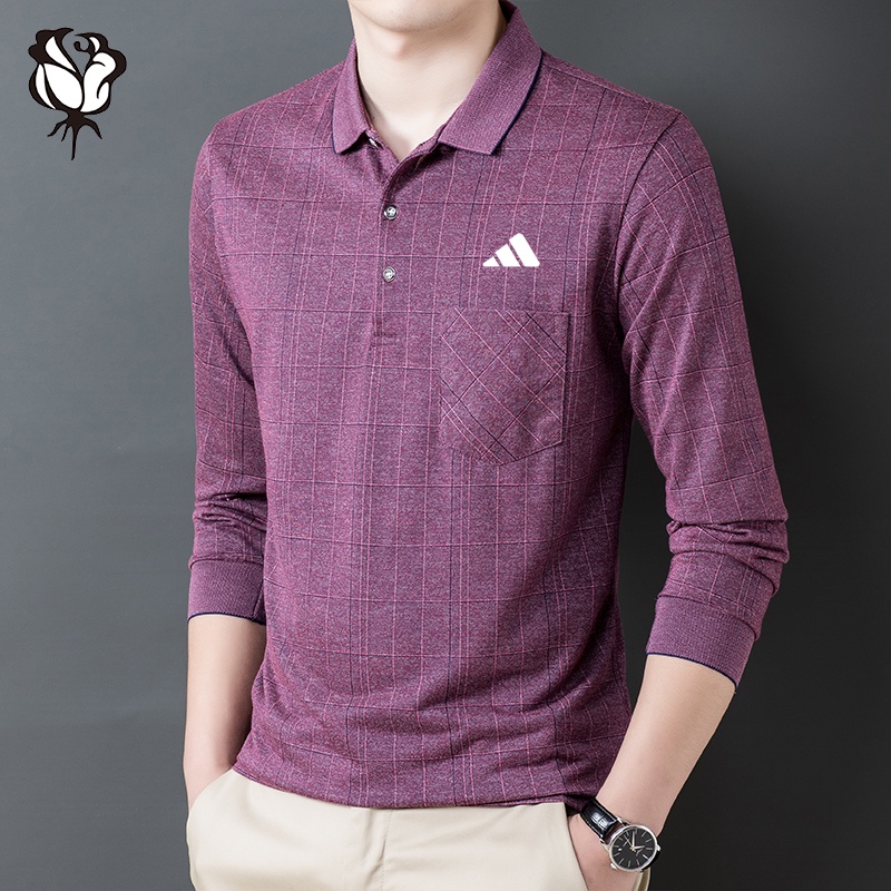 Áo polo Dài Tay Có Túi Hàng Mới Dành Cho Nam