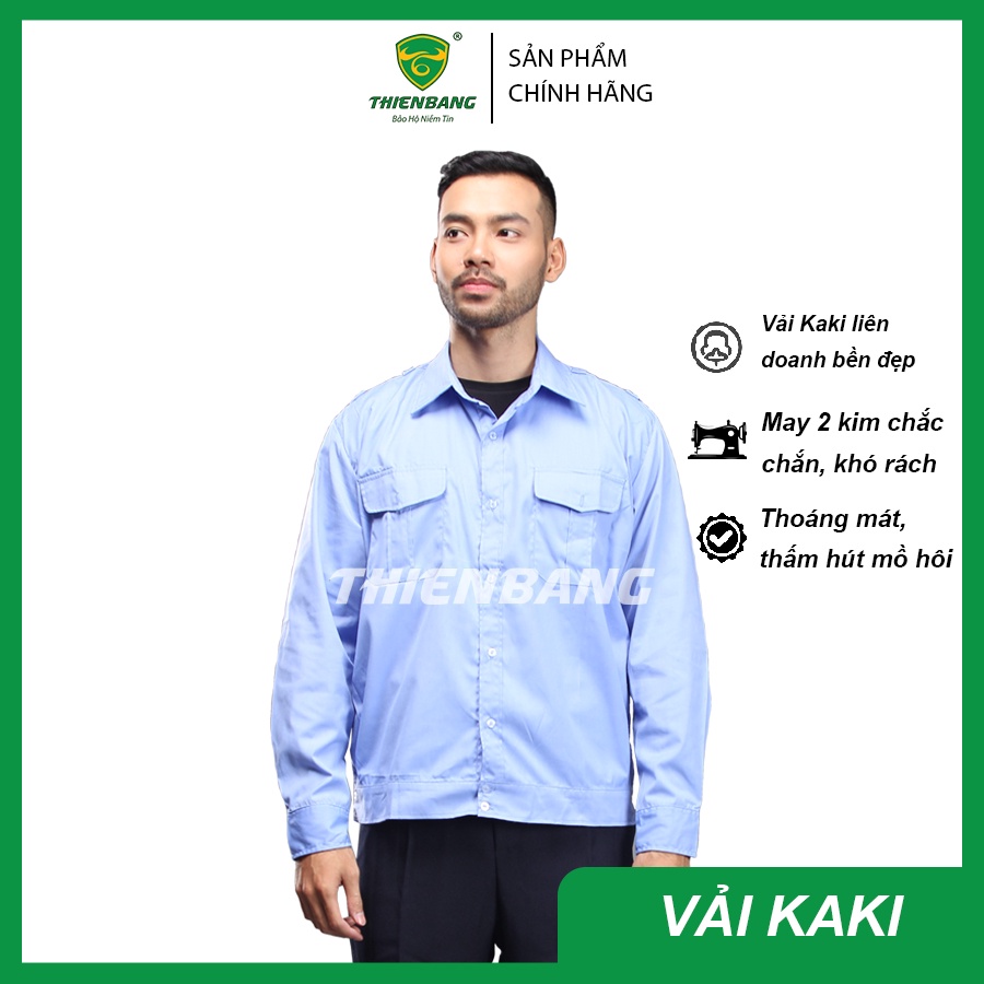 Quần áo bảo vệ dài tay - Đồng phục bảo vệ - Áo bảo vệ nam dài tay