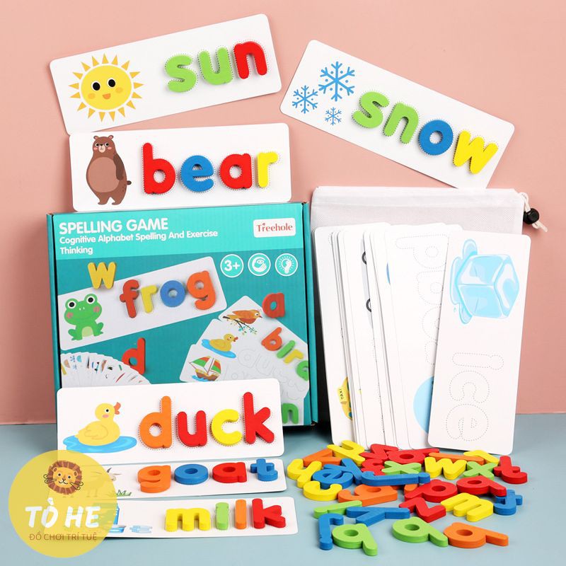 SPELLING GAME - ĐÒ CHƠI PHÁT TRIỂN TRÍ TUỆ CHO BÉ TỪ 2 TUỔI - GIÚP BÉ SỚM LÀM QUEN VÀ HỌC THUỘC TỪ VỰNG TIẾNG ANH