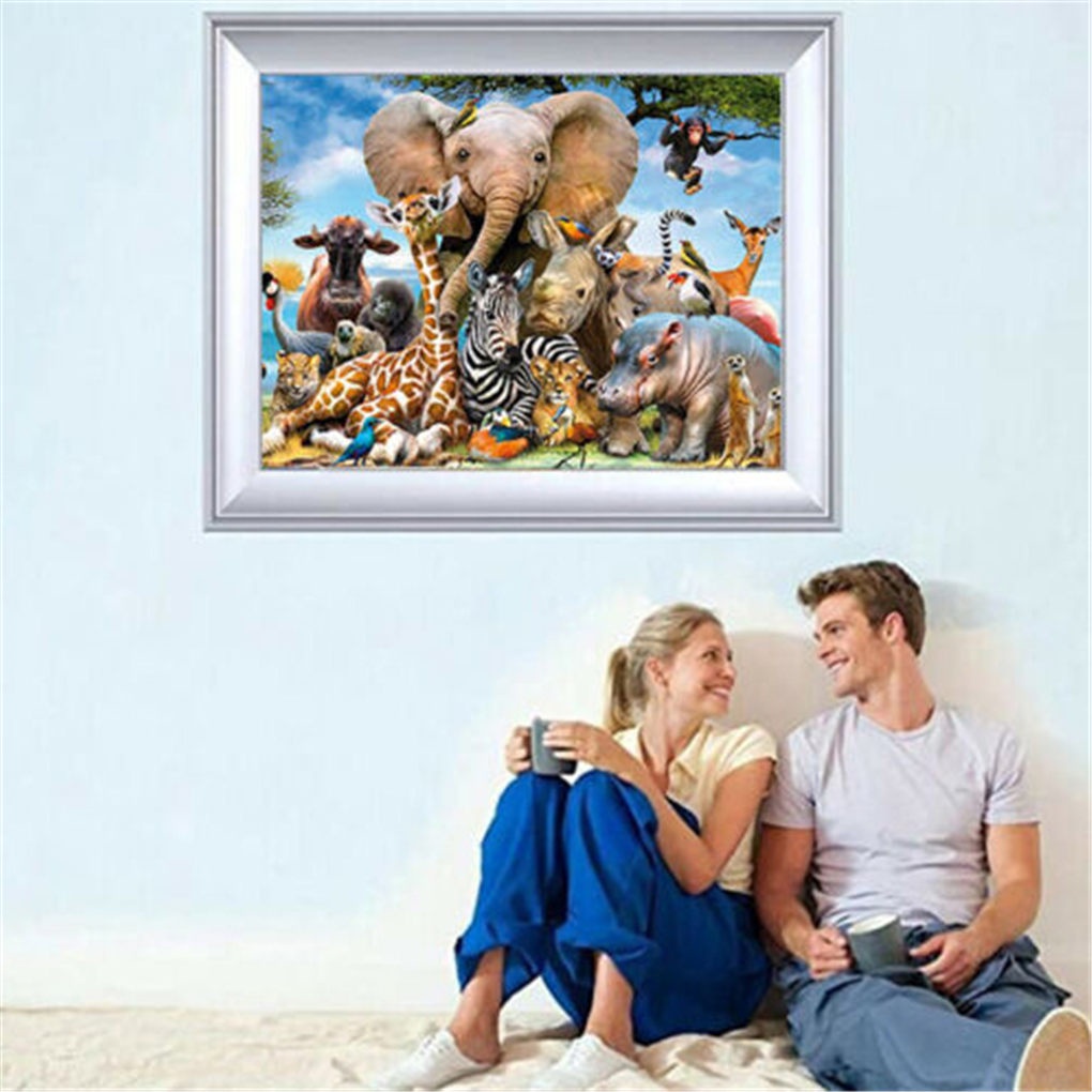 [Mapde] 1000 Pieces Kids Animal Paper Puzzle Children Disassemble Puzzle Toy Room Decorative Educational Toy