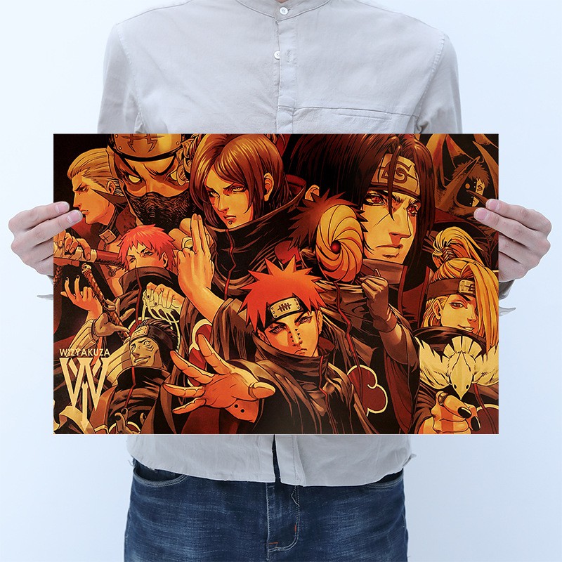 Poster Anime Naruto Dán Tường kích thước 50.5*35cm - Tranh Nhân vật hoạt hình Naruto dùng trang trí nội thất