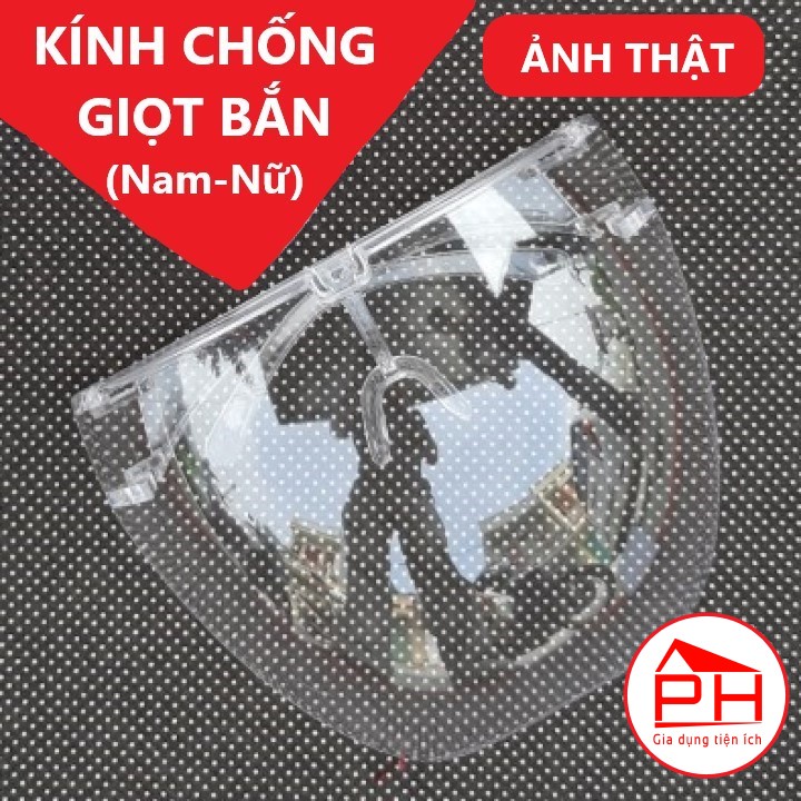 Kính chống giọt bắn Face Shield (Nam - Nữ) giúp phòng chống dịch là mặt nạ bảo hộ hiệu quả an toàn - Gia dụng Phước Hòa