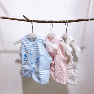 Áo gile 2 lớp Dokma cho bé sơ sinh 0-12 tháng DA492