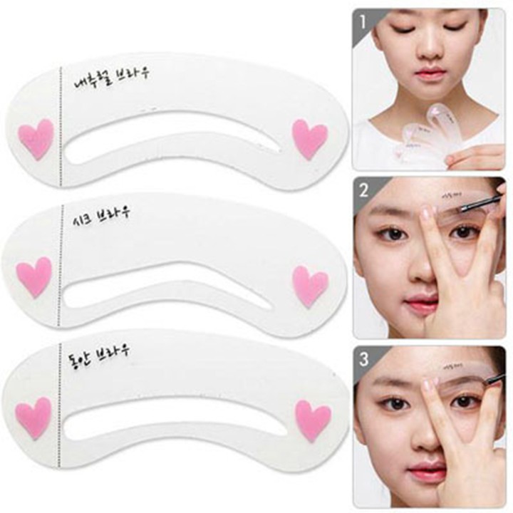 Khuôn kẻ lông mày bộ 3 miếng Etude House Mini Brow Class cầm tay tiện lợi dễ sử dụng youngcityshop 30.000